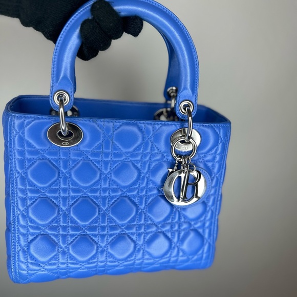 Preloved Lady Dior Pastel Blue Cannage - Picture 1 of 7